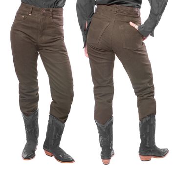 5 Pocket Nubuck Knopf